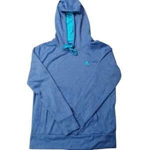 Adidas Ultimate Hoodie Fleece Blue Sports Women's Size Medium